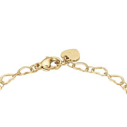 Luca Barra Damen-Tennisarmband mit abwechselnd lila und weißen Kristallen _BK2638 