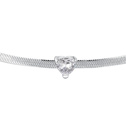 Luca Barra Damen-Tennisarmband mit abwechselnd lila und weißen Kristallen _BK2638 