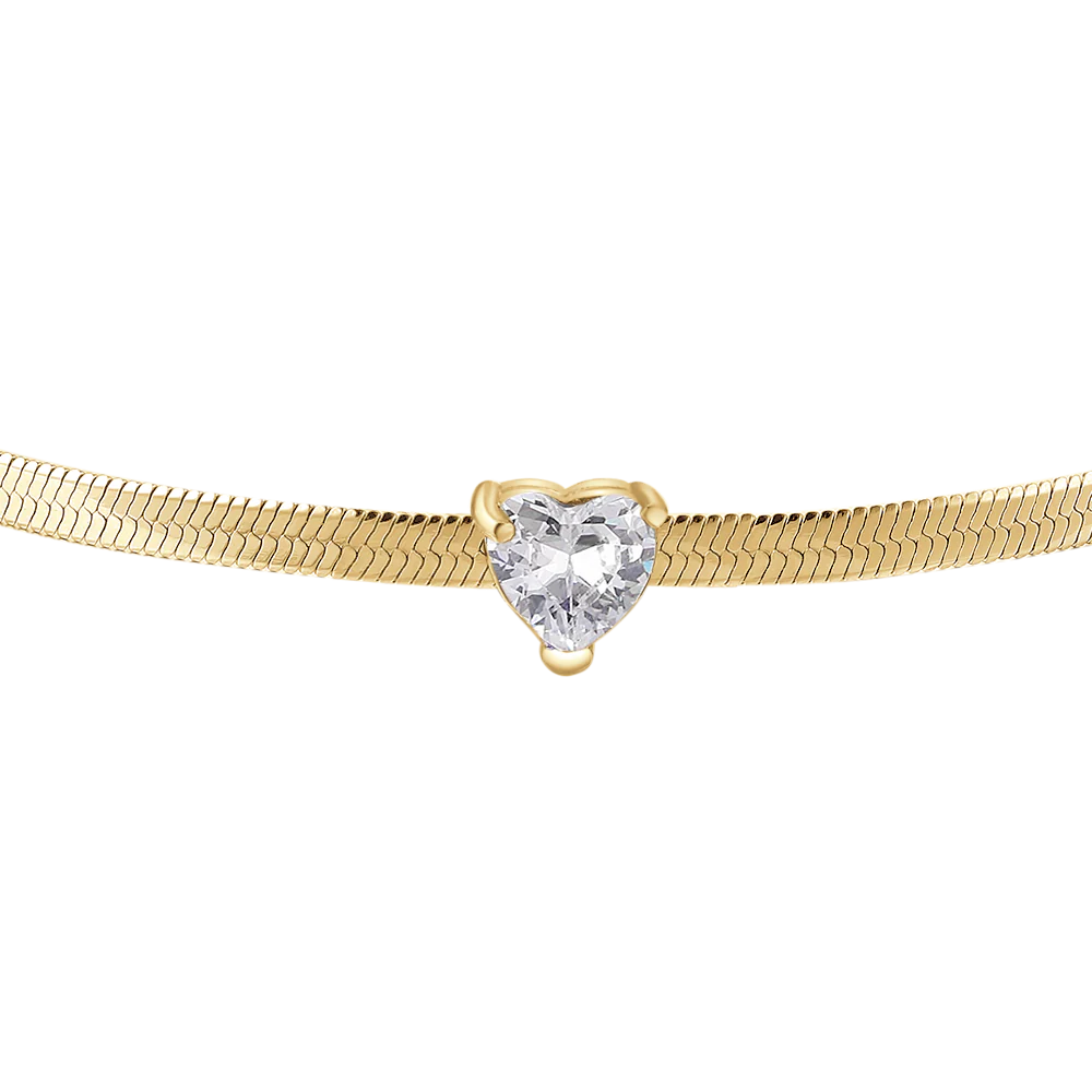 Luca Barra Damen-Tennisarmband mit abwechselnd lila und weißen Kristallen _BK2638 