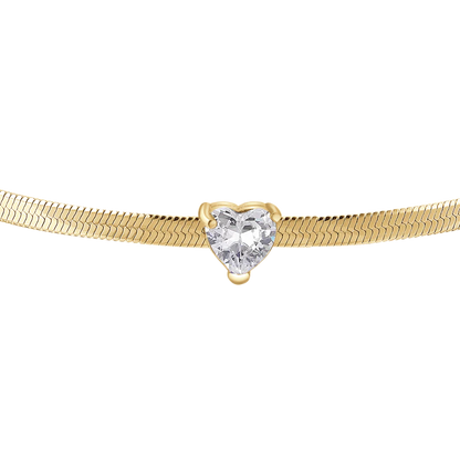Luca Barra Damen-Tennisarmband mit abwechselnd lila und weißen Kristallen _BK2638 