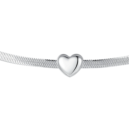Luca Barra Damen-Tennisarmband mit abwechselnd lila und weißen Kristallen _BK2638 