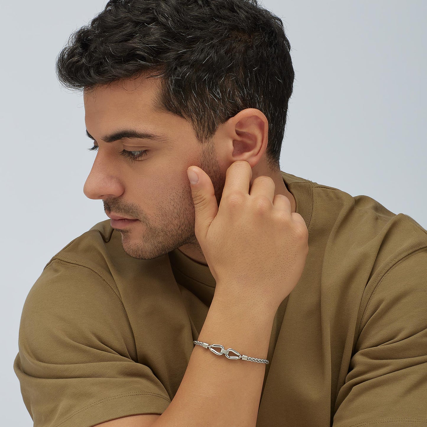 Brosway Bracciale Uomo Acciaio Argentato Collezione Knocker Nodo _BKC24