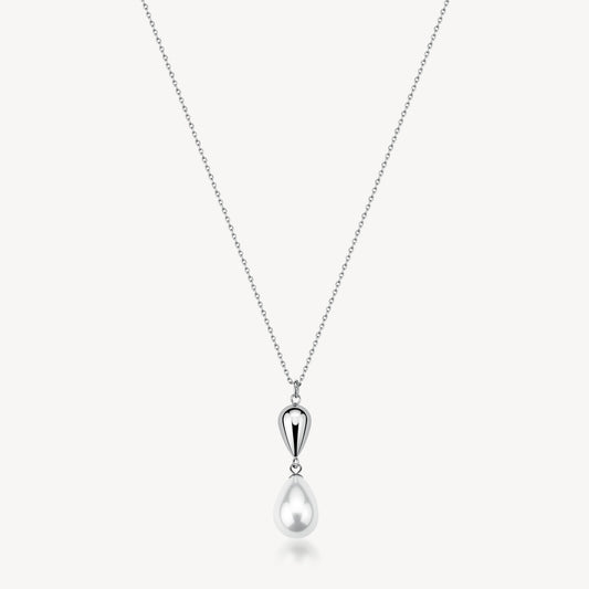 Bracciale Brosway PERFECT Donna Acciaio Silver Pendente perla Goccia _BPC68