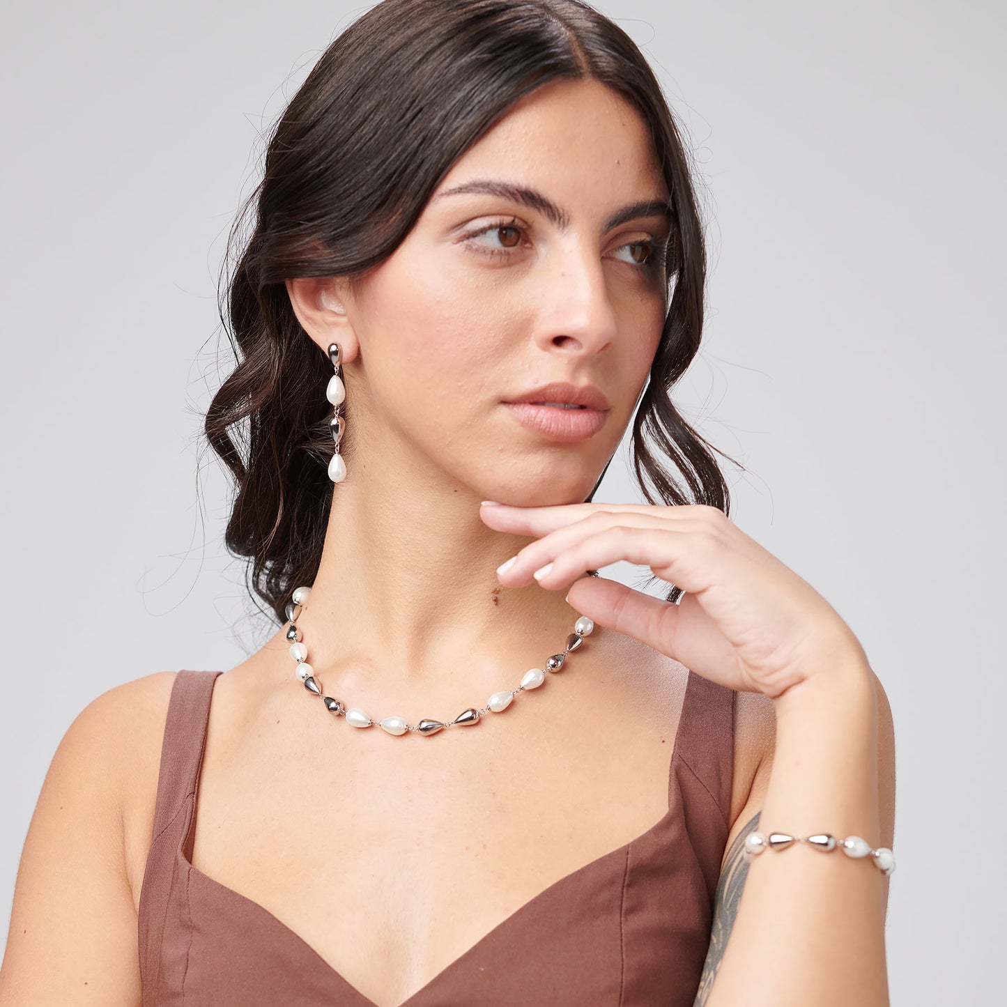 Bracciale Brosway PERFECT Donna Acciaio Silver Perle e Gocce _BPC70