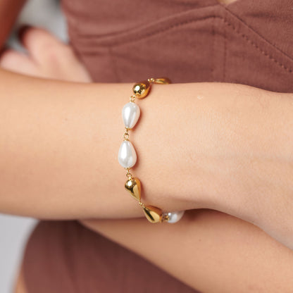 Brosway Bracciale Perfect Donna Acciaio Gold e Perle _BPC73