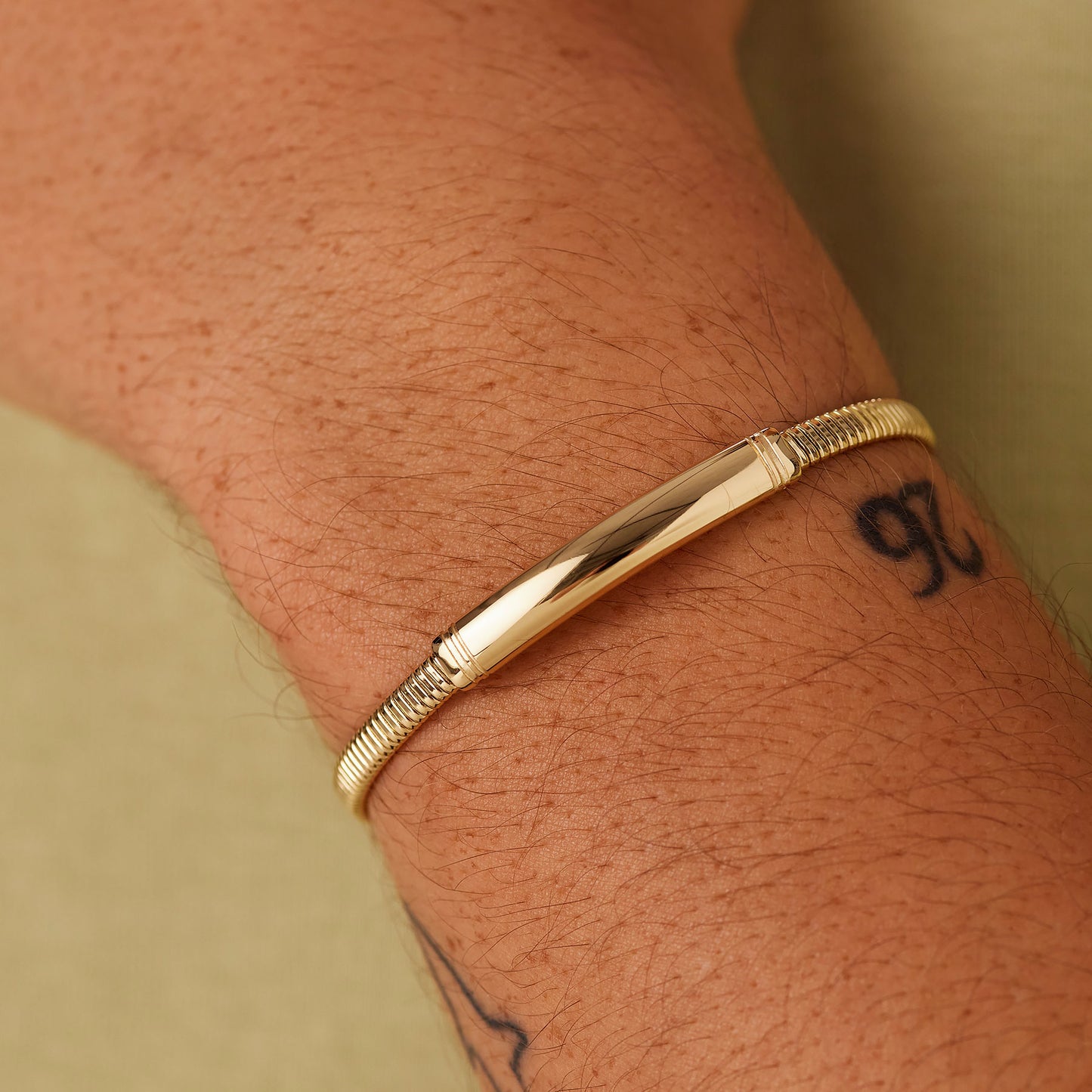 Brosway Bracciale RIPTIDE Uomo Snake Acciaio Gold Piastrina Centrale _BTD054