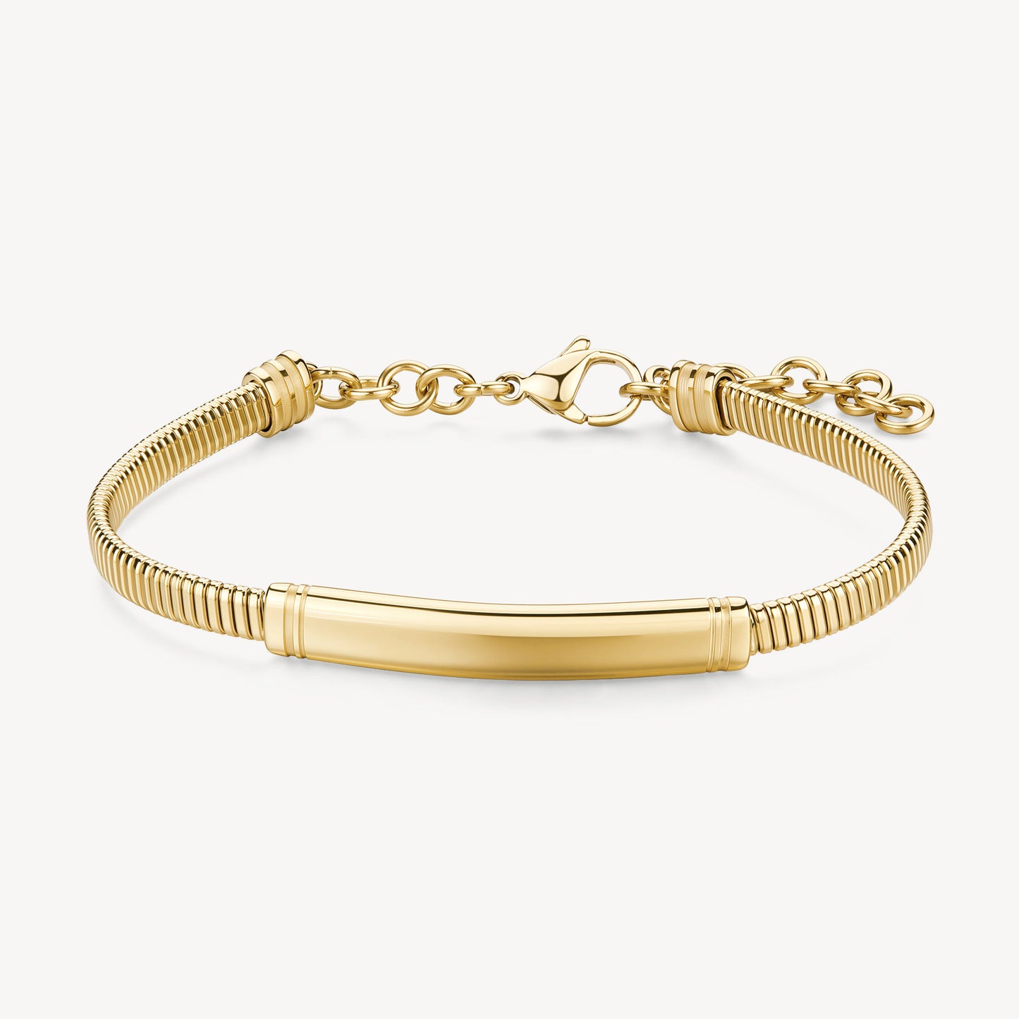 Brosway Bracciale RIPTIDE Uomo Snake Acciaio Gold Piastrina Centrale _BTD054