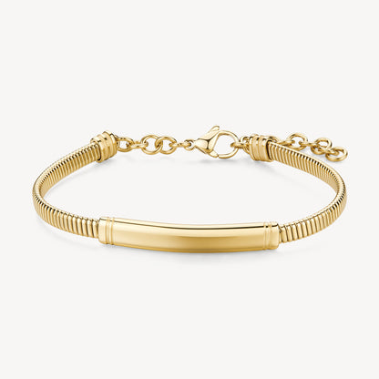 Brosway Bracciale RIPTIDE Uomo Snake Acciaio Gold Piastrina Centrale _BTD054