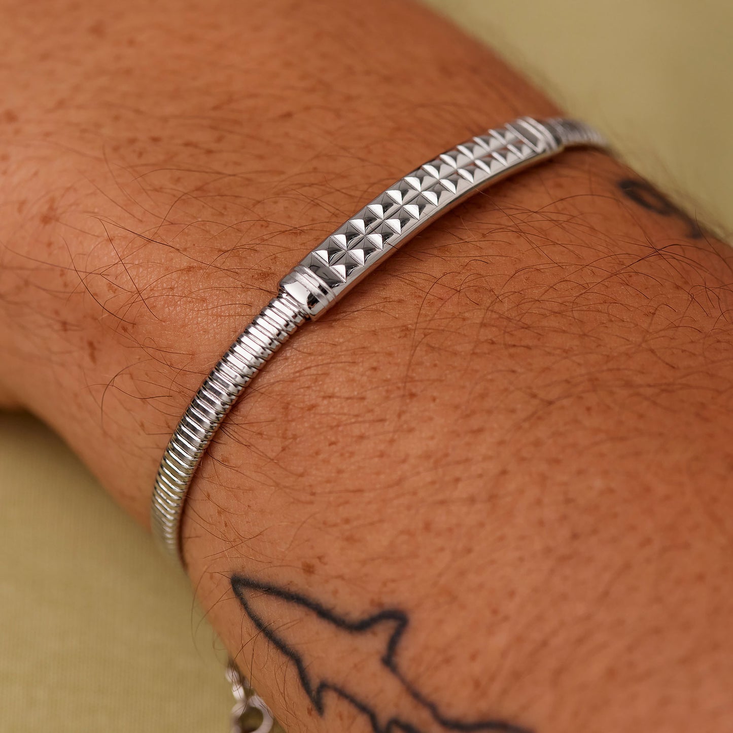 Bracciale Brosway RIPTIDE Uomo Acciaio Silver Snake Piastrina _BTD056