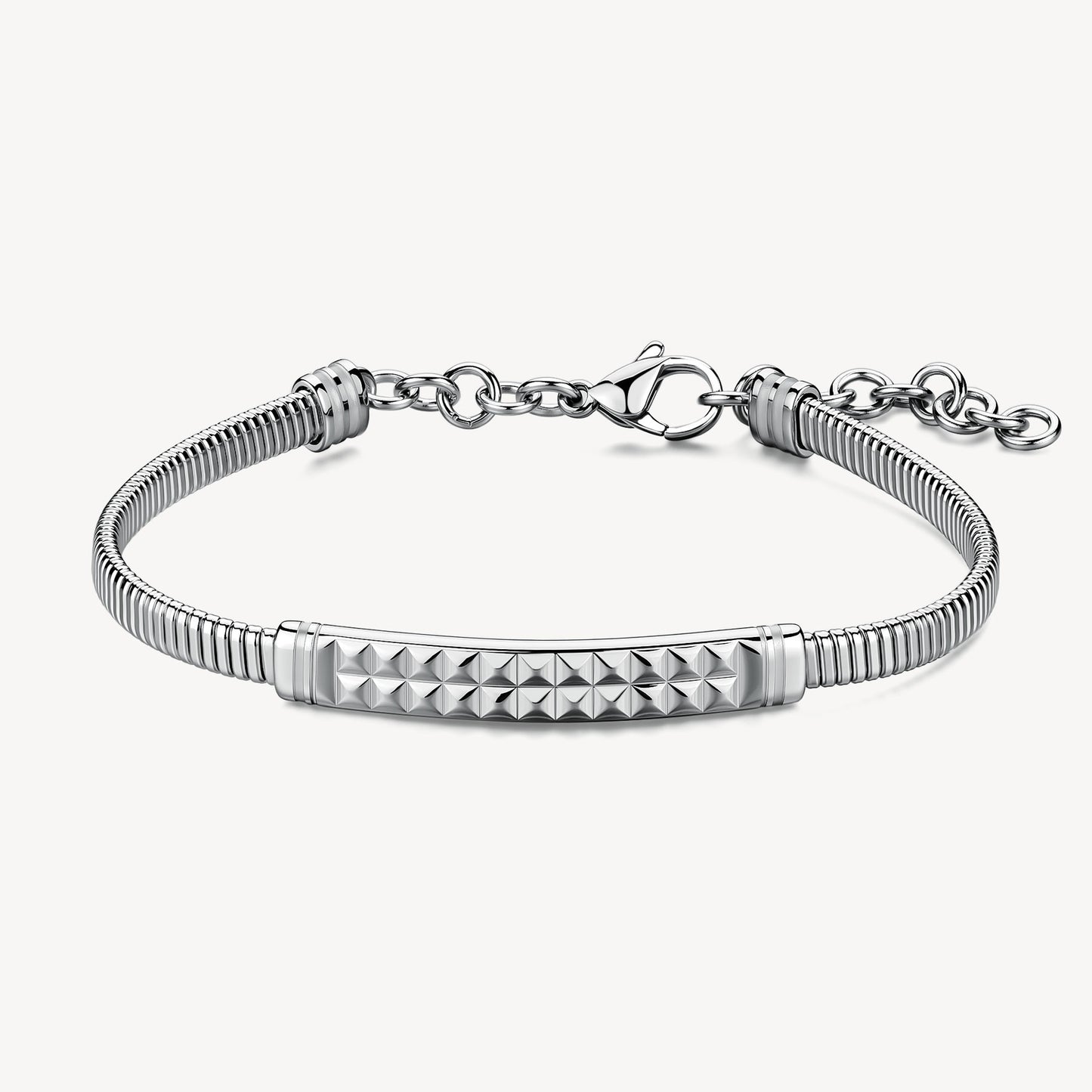 Bracciale Brosway RIPTIDE Uomo Acciaio Silver Snake Piastrina _BTD056
