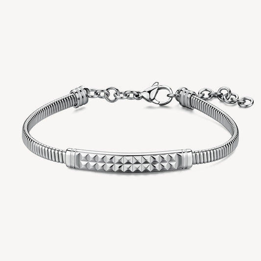 Bracciale Brosway RIPTIDE Uomo Acciaio Silver Snake Piastrina _BTD056