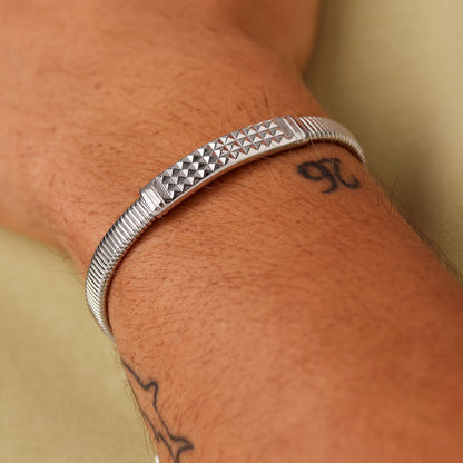 Bracciale Brosway RIPTIDE Uomo Acciaio Silver Snake Piastrina _BTD059