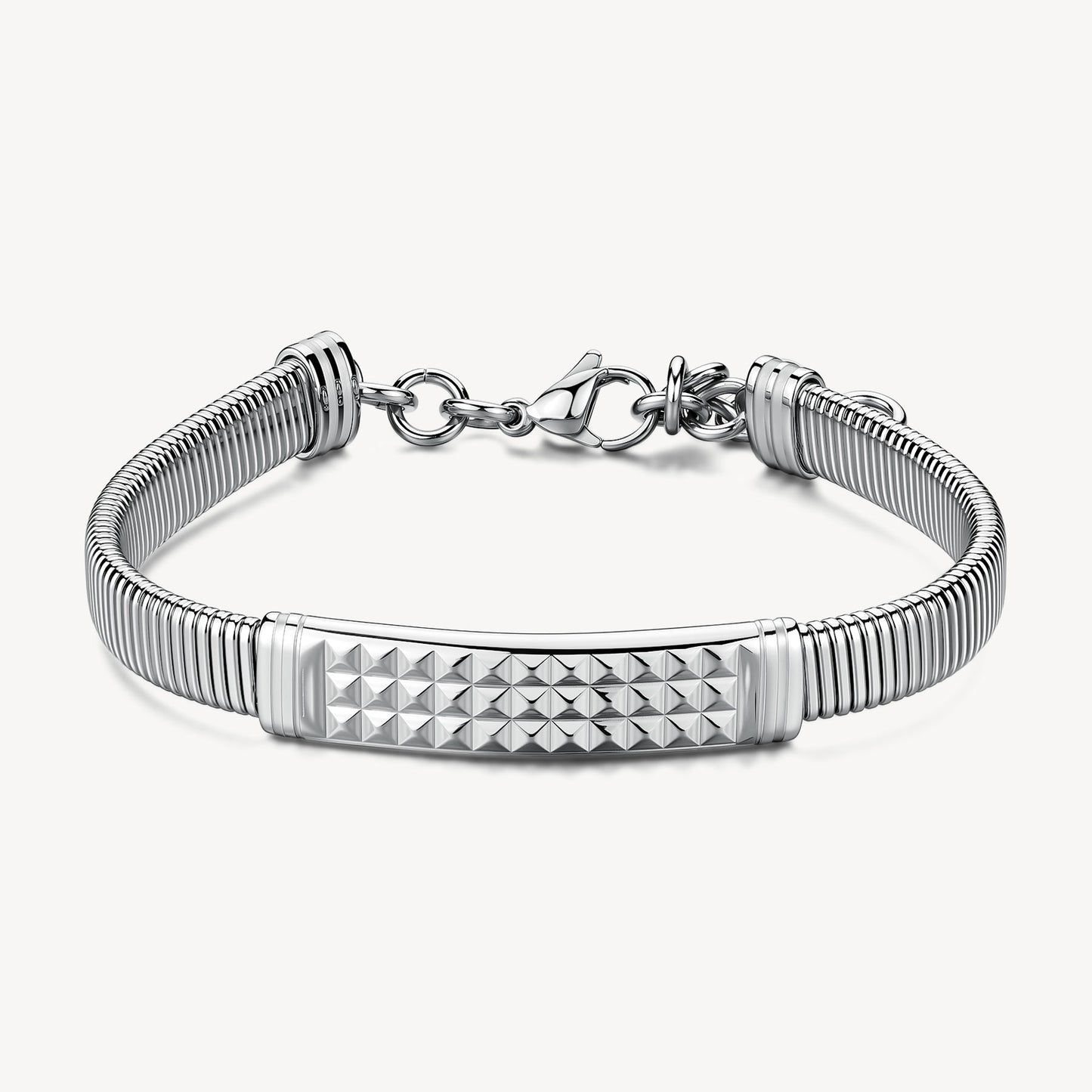 Bracciale Brosway RIPTIDE Uomo Acciaio Silver Snake Piastrina _BTD059