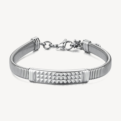 Bracciale Brosway RIPTIDE Uomo Acciaio Silver Snake Piastrina _BTD059