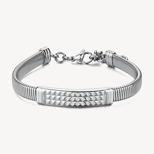 Bracciale Brosway RIPTIDE Uomo Acciaio Silver Snake Piastrina _BTD059