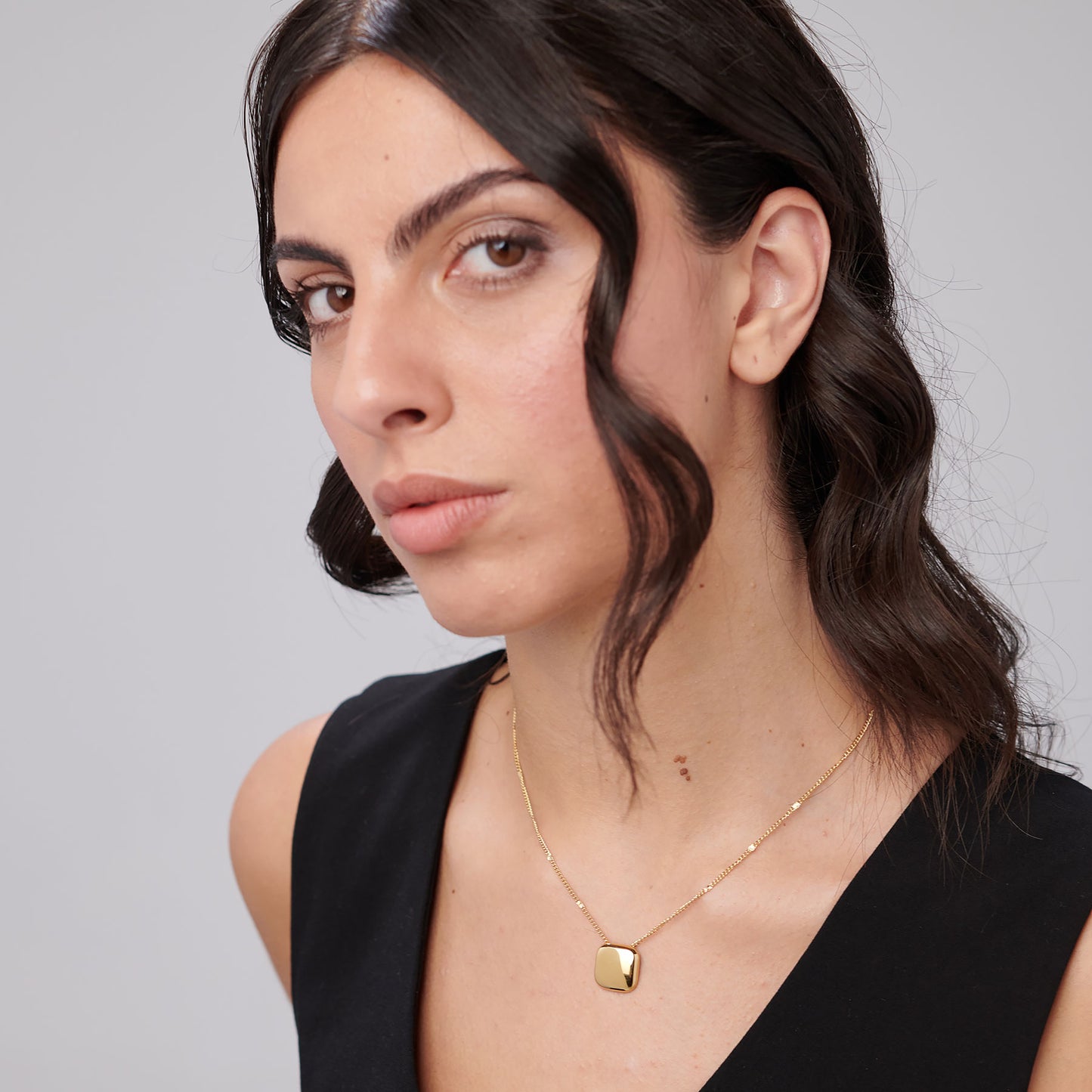 Bracciale Brosway Muse Donna Acciaio Gold Pendente Quadrato _BUE02