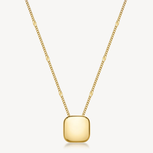 Bracciale Brosway Muse Donna Acciaio Gold Pendente Quadrato _BUE02