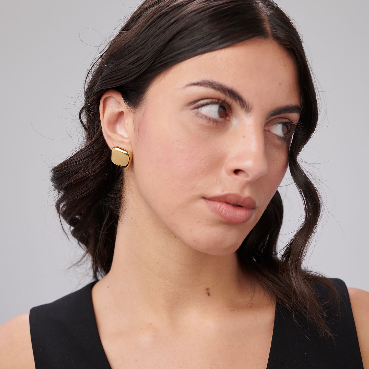 Orecchini Brosway Muse Donna Acciaio Gold Lobo Quadrato _BUE22