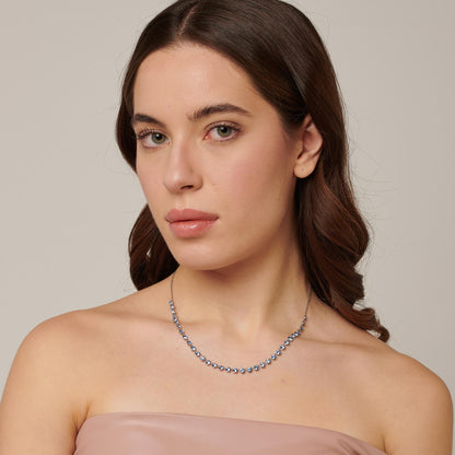 Bracciale Brosway SYMPHONIA Donna Acciaio Silver Cristalli Colore Light Sapphire. _BYM158