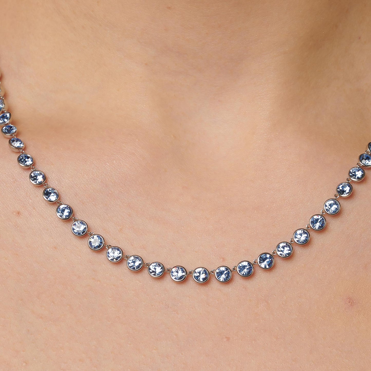 Bracciale Brosway SYMPHONIA Donna Acciaio Silver Cristalli Colore Light Sapphire. _BYM158