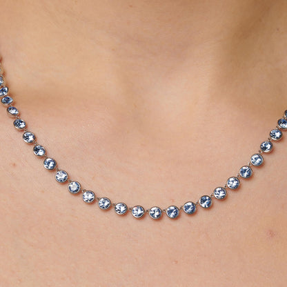 Bracciale Brosway SYMPHONIA Donna Acciaio Silver Cristalli Colore Light Sapphire. _BYM158