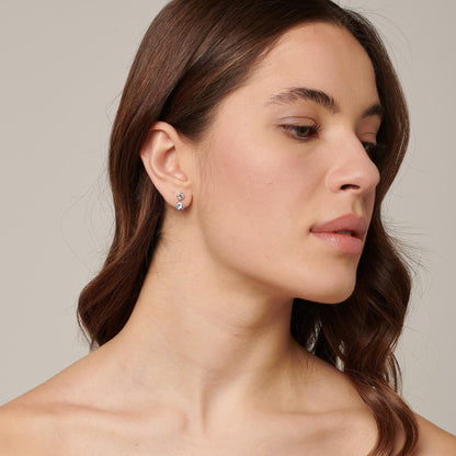 Orecchini Brosway SYMPHONIA Donna Acciaio Silver Pendente Cristalli _BYM172