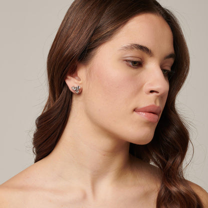 Orecchini Brosway SYMPHONIA Donna Acciaio Silver Lobo Cristalli _BYM176