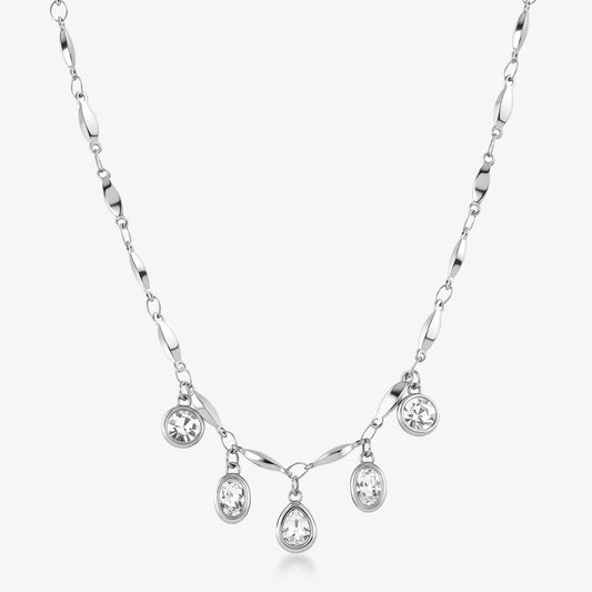 Collana Donna Brosway Symphonia Acciaio Silver Cristalli _BYM201