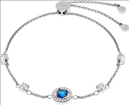 Bracciale LIU JO Donna Acciaio Argento Zirconi Blu e Bianchi _LJ2265