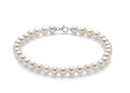 Bracciale Miluna Donna Oro bianco 18 KT Perle Coltivate 5,5-6 _PBR1675V