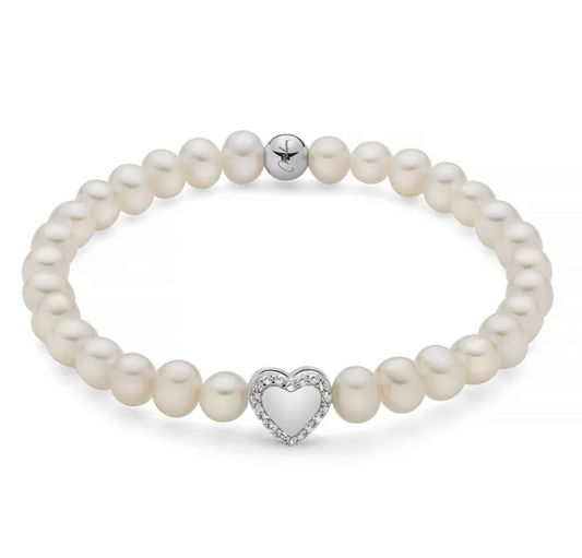 Bracciale Miluna Donna Perle Cuore Argento925 Pavé Topazi PBR3505-TPZ