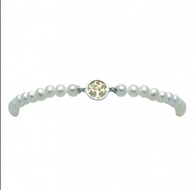 Bracciale Miluna Perle 4-4,5 Oro bianco 18kt Albero della Vita PBR3109