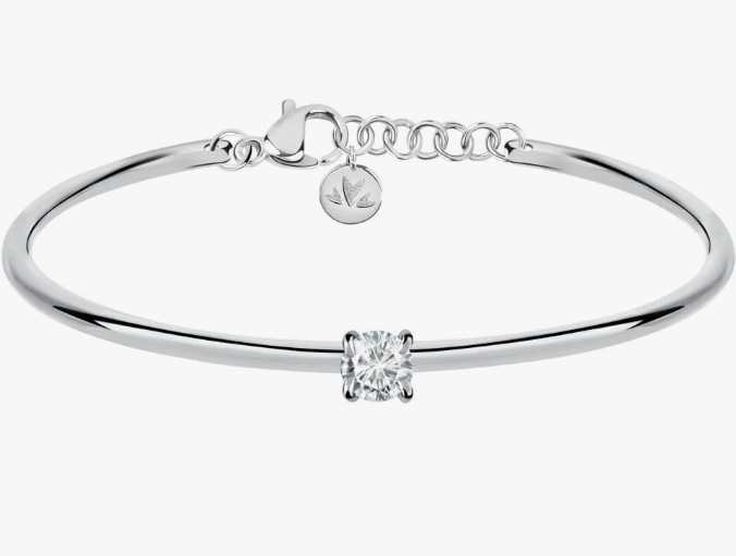 Morellato Damenarmband aus Stahl und Silber, starr, CERCHI Kollektion, Stein, SAKM63 