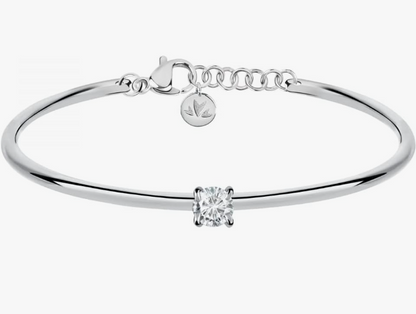 Morellato Damenarmband aus Stahl und Silber, starr, CERCHI Kollektion, Stein, SAKM63 