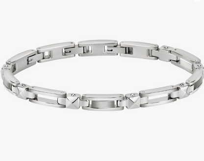 Bracciale Morellato Uomo Acciaio Argento Collezione Cross SKR58