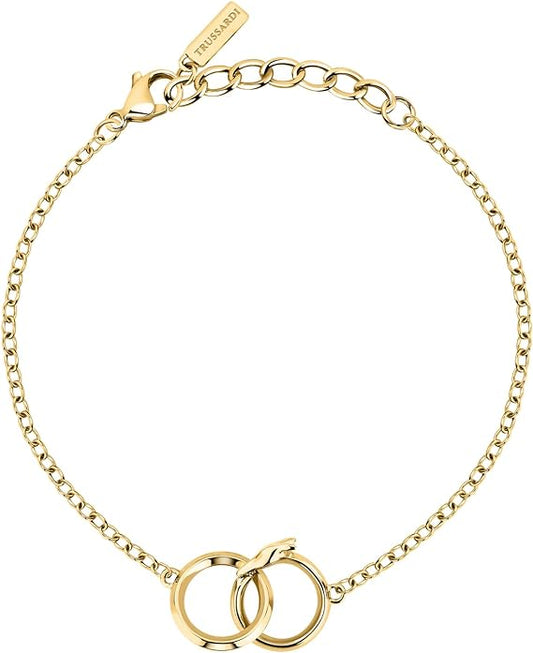 Bracciale Trussardi Donna Acciaio Oro Cerchio T-HERITAGE TJAXB08