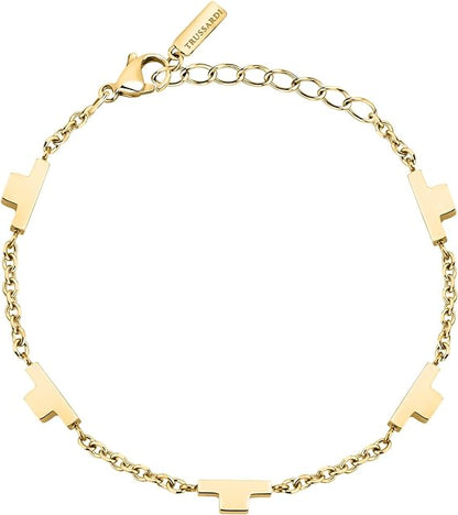 Bracciale Trussardi  Donna Acciaio Oro T-Logo TJAXC65