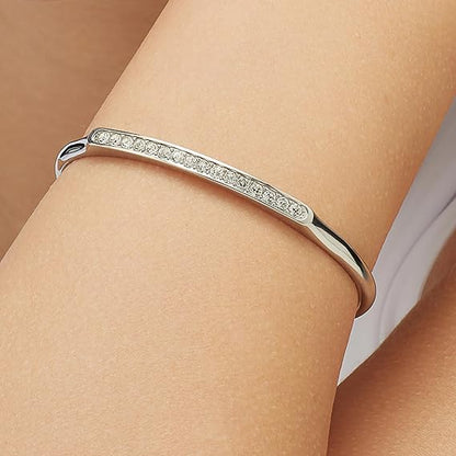 Bracciale Brosway Donna Acciaio Argentato Rigido Cristalli Coll. With You _BWY56
