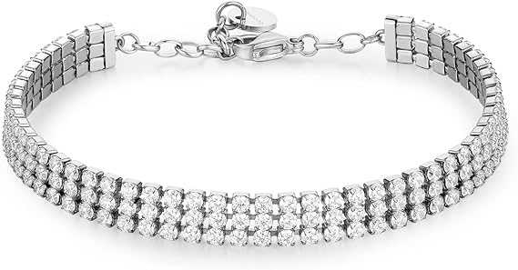 Bracciale Brosway Donna Acciaio Argentato Zirconi Bianchi _BEI093