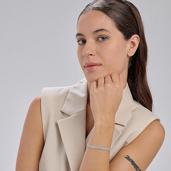 Bracciale Brosway Donna Acciaio Argentato Zirconi Bianchi _BEI093