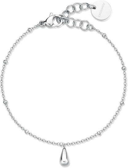 Brosway Damen-Armband aus Stahl mit dünner Kette und Tropfenanhänger _BPC17 