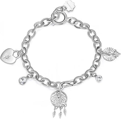 Bracciale Brosway CHAKRA Donna Acciaio Silver Acchiappasogni Cuore _BHKB117