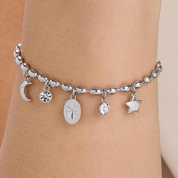 Bracciale Brosway Donna Acciaio Coll. CHAKRA Ciondoli Stella Luna _BHKB247