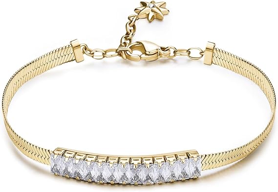 Bracciale Brosway Donna Acciaio Dorato Catena Sake Zirconi Coll. DESIDERI _BEI088