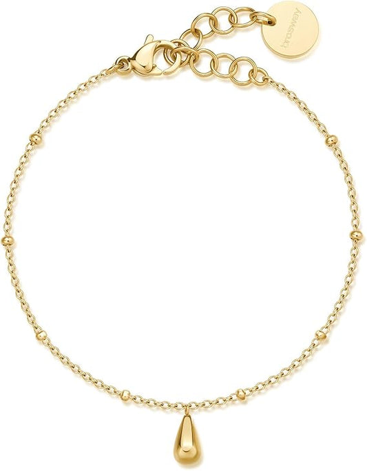 Brosway Damenarmband aus vergoldetem Stahl mit dünner Kette und Tropfenanhänger _BPC18 