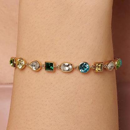 Bracciale Brosway SYMPHONIA Donna Acciaio Dorato Cristalli Colorati _BYM171