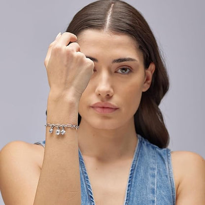 Brosway Damen-Armband aus Stahl mit weißen Kristallanhängern _BYM191 