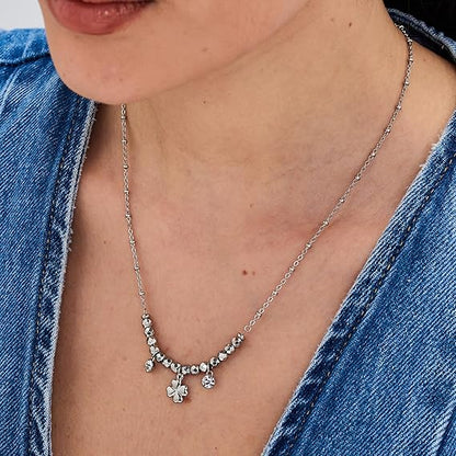 Brosway Damen-Armband Stahl Silber Vierblättriges Kleeblatt _BHKN163