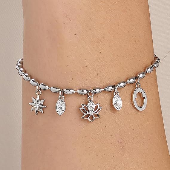 Bracciale Brosway Donna Coll. CHAKRA Ciondoli Fiore di Loto Mano di Fatima _BHKB251