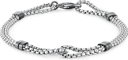 Bracciale Brosway Uomo Acciaio Argentato Collezione Poseidon _BPN13